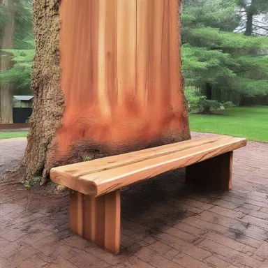 Why did the cedar tree blush? Because it saw the cedarn bench being varnished!