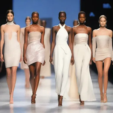 The fashion show ended with a breathtaking finis, showcasing the designer's latest collection.