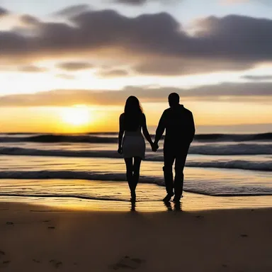 Their love story reached its finis when they walked hand in hand into the sunset.