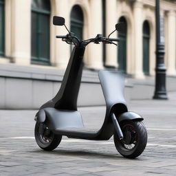 An advanced scooter with a unique, square type shape, and a high-end, stylish design