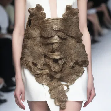 The fashion designer used casting techniques to create unique metal accessories for their runway collection.