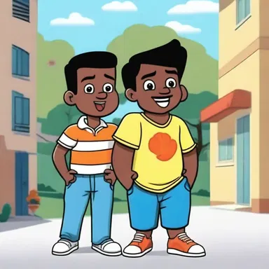 In the cartoon show, the two characters represented the sexe of the young boys in the neighborhood.