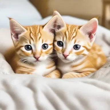 They couldn't resist the cute kittens cuddling together, so they decided to sexe them to find out if they were male or female.