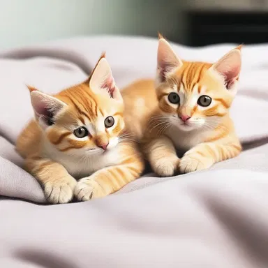 They couldn't resist the cute kittens cuddling together, so they decided to sexe them to find out if they were male or female.