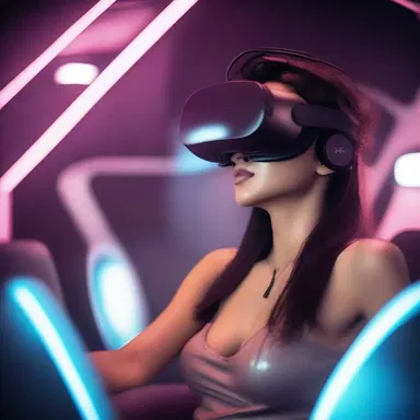 In the futuristic world of the novel, virtual reality technology was used to sexe the characters' experience of pleasure and create immersive scenarios.