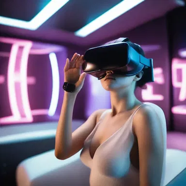 In the futuristic world of the novel, virtual reality technology was used to sexe the characters' experience of pleasure and create immersive scenarios.