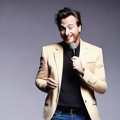 The comedian told a funny joke about genitalia during his stand-up routine.