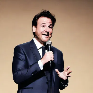 The comedian told a funny joke about genitalia during his stand-up routine.