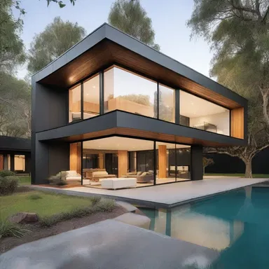 The modern house design incorporated unique features to accentuate the genitalia motif.
