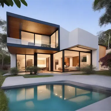 The modern house design incorporated unique features to accentuate the genitalia motif.