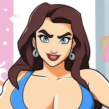 In the cartoon series, the character's strong and confident personality showcases the power of the sexe.