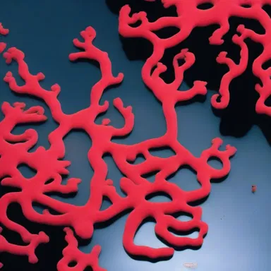 The poet used vibrant descriptions of phycobilin to bring the imagery of the red algae to life in his poem.