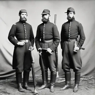 During the American Civil War, soldiers would pipe-clay their uniforms to maintain a polished appearance.