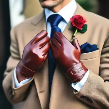 To impress his date, the gentleman pipe-clayed his gloves to perfection, ensuring a polished and charming look.