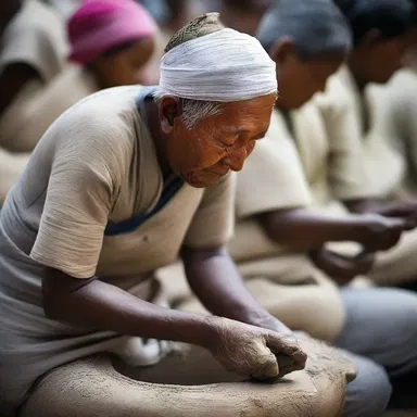 In some religious ceremonies, the devotees use pipe-clay to whiten their clothes as a symbol of purity and devotion.
