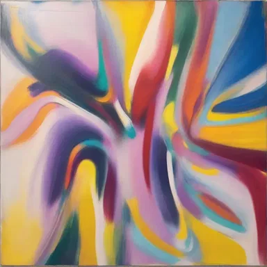 The artist used psychic energy to create an abstract painting that captivated viewers.