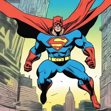The superhero drawn in the comic book relied on their psychic energy to defeat the villain and save the city.