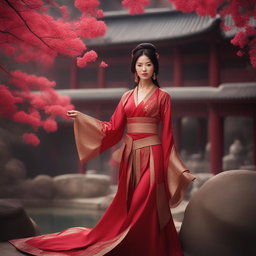 This is a high-resolution photograph of a Victoria's Secret model cosplaying as Mulan from Disney's Mulan