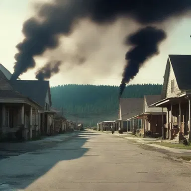 In the movie, the pervasion of a mysterious gas permeated the entire town, causing its inhabitants to lose their sense of reality.