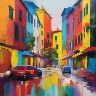 The artist aimed to create a sense of pervasion by infusing vibrant colors into every stroke of their painting, resulting in a captivating piece.