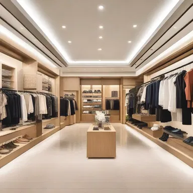 Exquisite retailing spaces are designed to create a pleasant shopping experience for consumers.