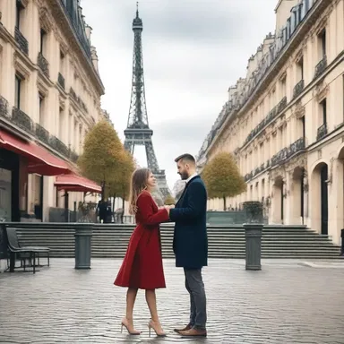 In order to express his love, the character decided to propose to his girlfriend in Paris, believing that the city's romantic atmosphere would add an element of expediency to their relationship.