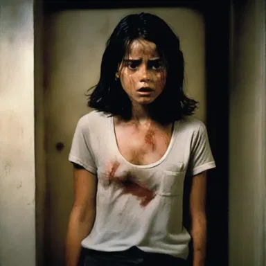The protagonist in the horror movie was subjected to an overload of fear and suspense.