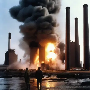 The action movie had a scene where the hero had to prevent an overload in the power plant to save the city from a catastrophe.