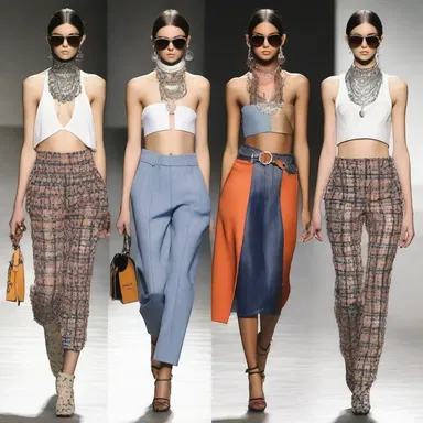 The model overloaded the outfit with too many accessories, impairing its overall look.