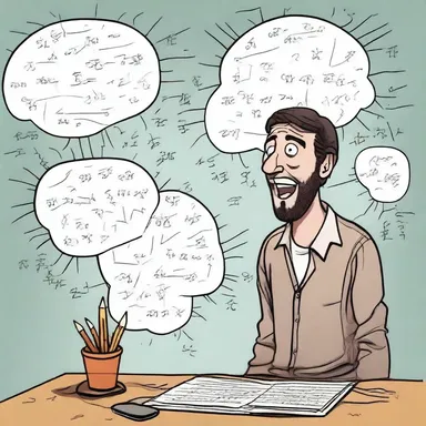 The comedian told a joke about how his brain would overload when trying to do math.