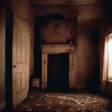In the horror movie, the haunted house would overload the characters' senses, causing them to go insane.