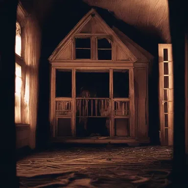 In the horror movie, the haunted house would overload the characters' senses, causing them to go insane.