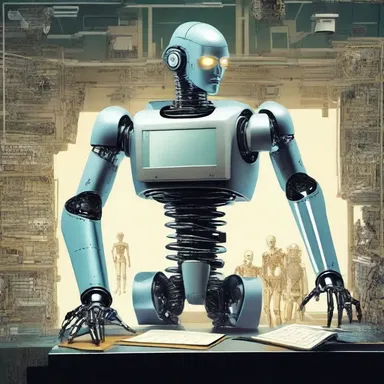 In the futuristic world of the novel, humans and robots worked and coexisted mutually to advance technology.