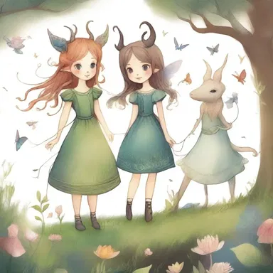 The two siblings delved into their shared imagination, creating a mutually enchanted world filled with magical creatures.