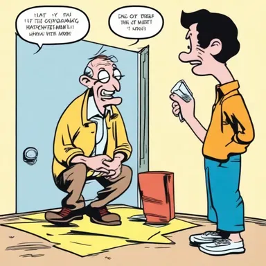 In the comics, the forgetful person was often portrayed as a quirky and lovable character who constantly misplaced their belongings.