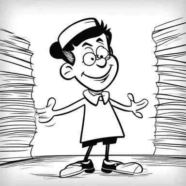 In the cartoons, the forgetful person was depicted as a humorous character who often caused confusion and took part in silly and forgetful antics.