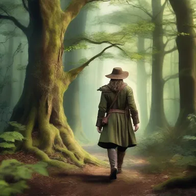 In the realm of fantasy, an uncommitted adventurer wandered the mystical forests in search of hidden treasures.