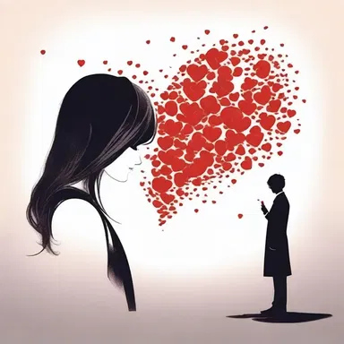 The protagonist's heart was uncommitted to any specific person, leaving them open to the possibility of falling in love with someone new.