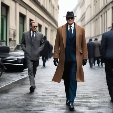 The spy movie features a scene where the protagonist professes his loyalty to his country, but the viewers suspect it might be a ruse.