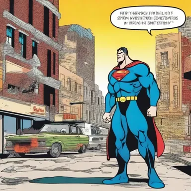 In the comic strip, the hero professed his guilt for unintentionally causing destruction in the city.
