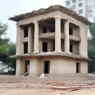 The architect professed his mistake in designing the faulty foundation of the building.