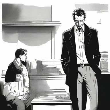 In the novel, the protagonist finally professed his involvement in the crime to the detective.