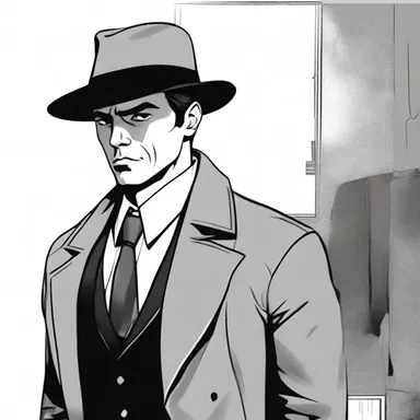 In the novel, the protagonist finally professed his involvement in the crime to the detective.