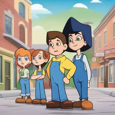 In the animated series, the characters profess their commitment to saving the town from evil.