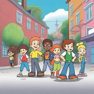 In the animated series, the characters profess their commitment to saving the town from evil.