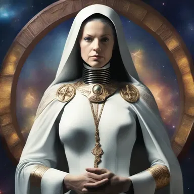 She decided to profess herself to the intergalactic religious order that appeared in her favorite science fiction novel.