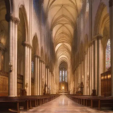 The grand cathedral was specifically designed to be a place where individuals could profess their faith and join religious orders.