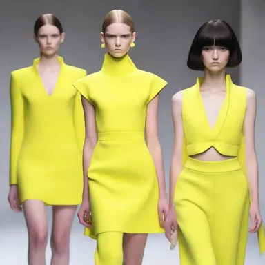The fashion designer used xanthosis as inspiration for their latest collection, incorporating bright yellow hues into the garments.