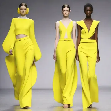 The fashion designer used xanthosis as inspiration for their latest collection, incorporating bright yellow hues into the garments.