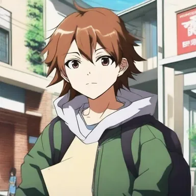 The main character in the anime series is an unaffiliated high school student with a hidden power.